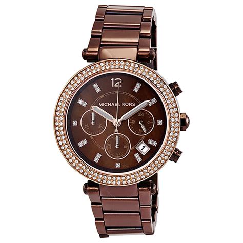 michael kors chocolate watch womens|Michael Kors automatic women's watches.